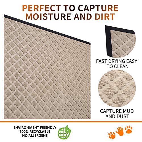 image for Mibao Entrance Door Mat, 36 x 60 inch Large Low-Profile Non-Slip Welco