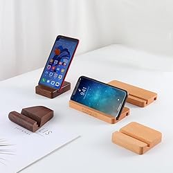LUCENTIS Beech Wood Phone Stand, Single Slot, 2 x 8