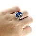 HuntGold Chic Adjustable Moon Star Patterned Color Emotion Feeling Changing Mood Ring