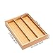 Bamboo Expandable Utensil Cutlery Tray Drawer Organizer Divider 3 Compartments with 2 Adjustable Dimensions;Beautiful Durable and Multifunctional Utensil Holder and Organizer