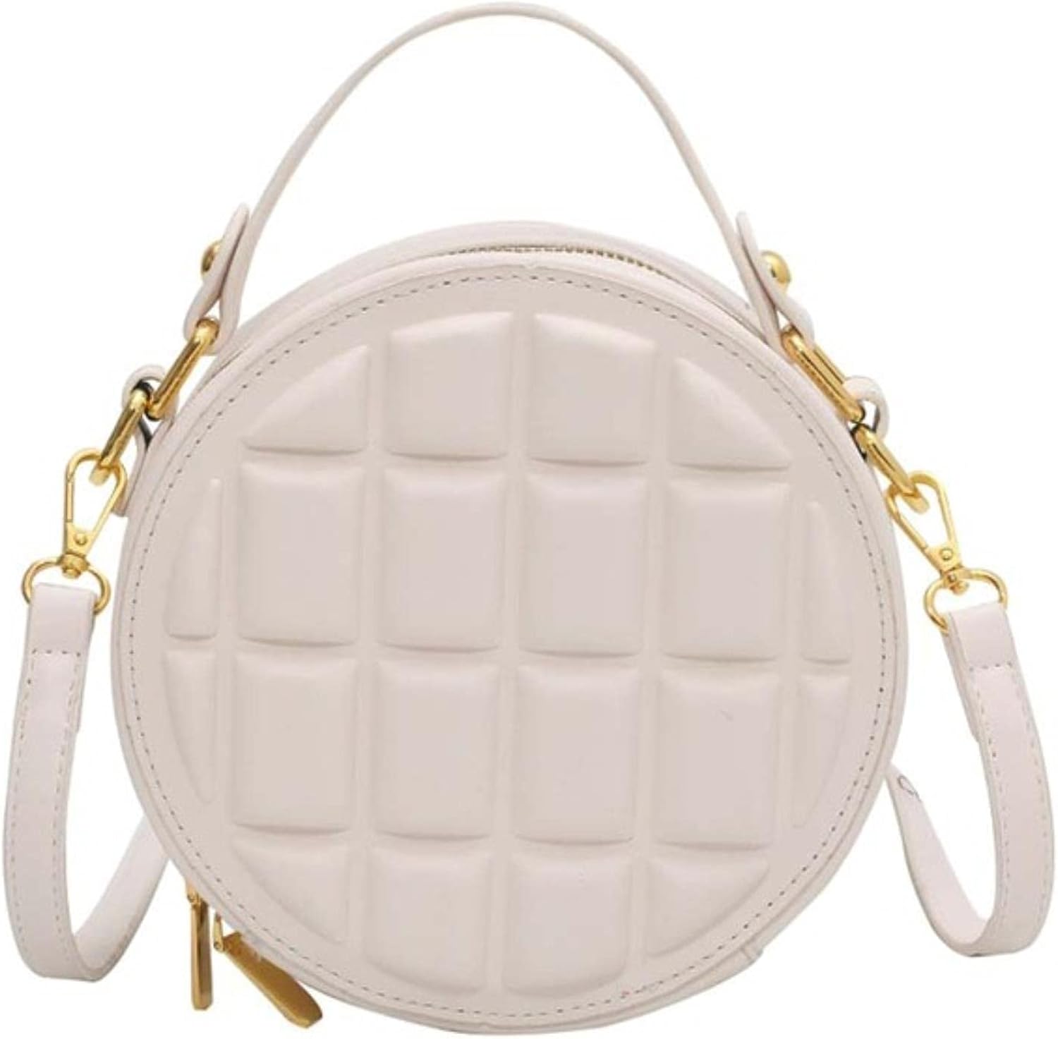 Round Crossbody Bag for Women Fashion Small Shoulder Bag Ladies
