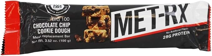 Met-rx chocolate chip cookie dough meal replacement bar metamyosyn v100 protein Blend (Milk protein concentrate, calcium sodium (786560050012)