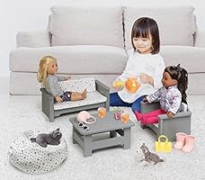 american girl doll living room
