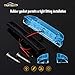 Partsam 2Pcs 4inch Boat Marine LED Utility Strip Light Bar Blue 6 Diodes Marker Lamp for Lighting/Decoration, Thin Line LED Trailer and Side Marker Light, Marine led Lights for Boats 12v