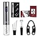 Electric Wine Opener Gift Set Battery Operated Corkscrew, Foil Cutter, Vacuum Stopper and Wine Pourer (Batteries Not Included)
