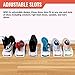 Homeries Shoe Organizer Slots (18 Pack) – Space Saving Adjustable Shoes Organizer Rack for Closet – Easy Shoe Stacker for Sneakers, Low Heels, High Heels, Sandals, Kids Shoes