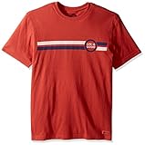 Life is good Men's Geo Striped Crusher Tee