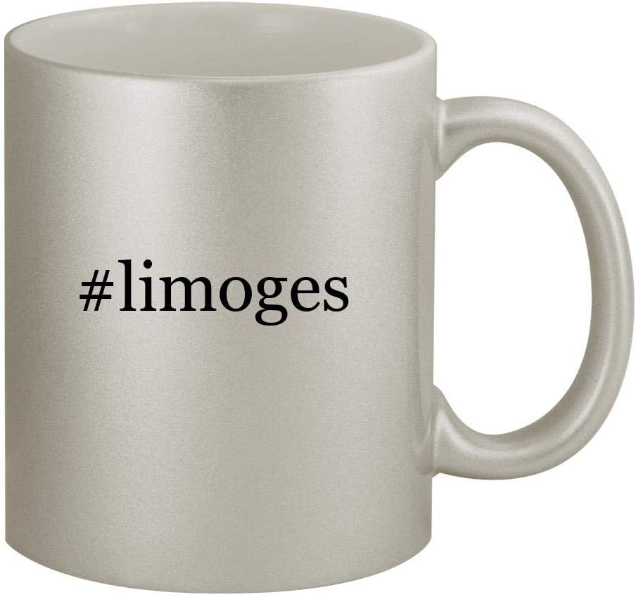 #limoges - 11oz Hashtag Silver Coffee Mug Cup, Silver
