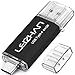 leizhan 128GB USB 3.0 Flash Drive Thumb Drives Jump Drive Storage Memory Stick Type-C/USB 2 in 1 -Black