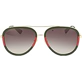 Gucci Pilot Urban Web Block Aviator Sunglasses