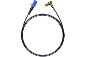 PEMP GPS Antenna Adapter 1 Fakra Male to 1 SMA Male Sockets for Between The Car Radio Android Screen and The OEM GPS Antenna.