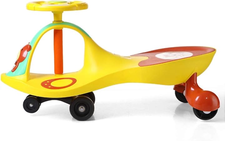 yellow car baby walker