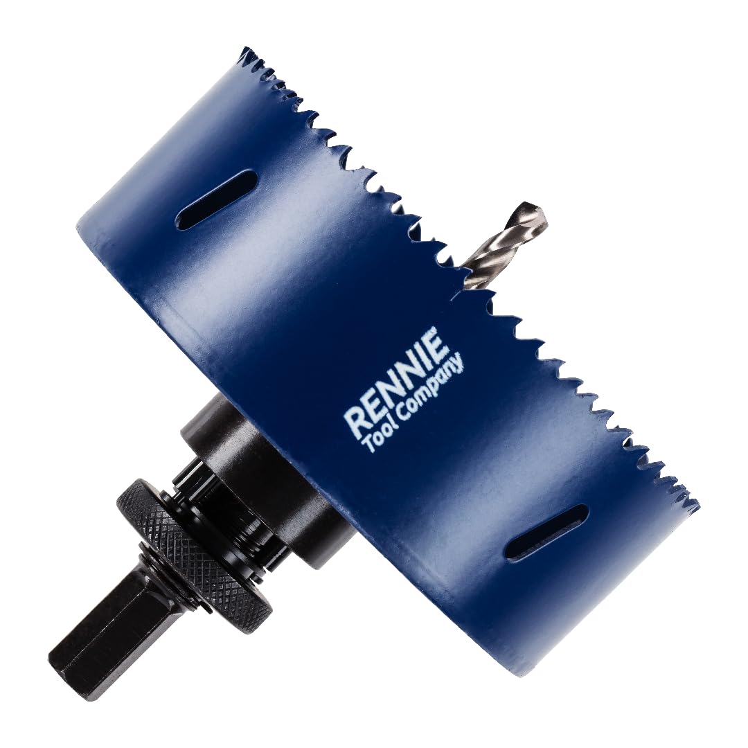 121mm Hole Saw Bi-Metal With Arbor And Pilot Drill For Drilling/Cutting Wood, Plastic, Metal Sheet, Stainless Steel, Pipes, Drywall, Circular Holesaw Set M35 5% Cobalt Bi Metal Hole Cutter