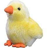 FRANKIEZHOU Lifelike Chick Plush-Yellow 4" Chicken Stuffed Animal,Soft Chicks Plush Toy,Girl Toys,Gifts for Kids