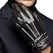 Full-Hand Touchscreen Genuine Leather Gloves, Gift Packaging, Men's Texting Driving Winter Cold Weather Gloves (L-8.9ï¼ˆUS Standard Sizeï¼‰, BLACK)