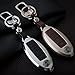 WFMJ Black Zinc Alloy 4 Buttons Leather Remote Key Cover Holder Fob For Nissan GT-R Armada 370Z Altima Cube Juke Maxima Murano Pathfinder Quest Rogue Sentra Versa