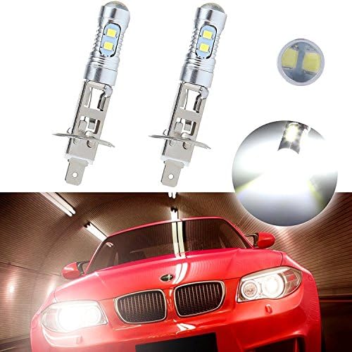 Atpro 2 Pack Super White 6000k H1 50W 6000LM CREE Car LED Xenon Fog HID Light DRL Driving Vehicle