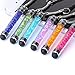 Besgoods 10 Pack/lot Colors Crystal Capacitive Mini Stylus Universal Touch Screen Pen for iPhone, Samsung Galaxy s5 s4 s3, Android, Smartphones, iPad, iPods, HTC, Motorola, Nexus 10 7 4, LG and More