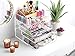 Whitmor 5 Tier Extra-Large Cosmetic Organizer and Jewelry Storage Display Case - Easy Clean Acrylic