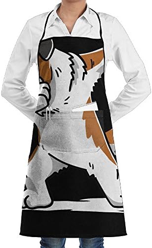 Saint Bernard Dog Kitchen Cooking Apron Unisex Fashion Funny Chef Aprons