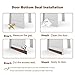 Under Door Sweep Weather Stripping Door Bottom Seal Strip Door Draft Stopper Door Weather Seal, 2