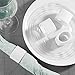 mDesign Modern Decorative Plastic Napkin Rings for Place Settings - Use at Home, Kitchen, Dining Room, Dinner Parties, Luncheons, Picnics, Holidays, Weddings, Buffet Table - 8 Pack - White