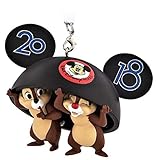 Walt Disney World 2018 Chip and Dale Mickey Mouse Ears Hat Christmas Ornament