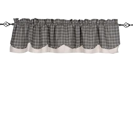 Home Collections by Raghu 72x15.5 Summerville Pewter Fairfield Valance