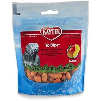 Kaytee Yogurt Dipped Mango Flavor Treat For Large Hookbills, 3.5 Oz.