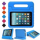 BMOUO All New Fire 7 2017 Case - Light Weight Shock Proof Handle Kid-Proof Cover Kids Case for All New Fire 7 Tablet (7th Generation, 2017 Release), Blue
