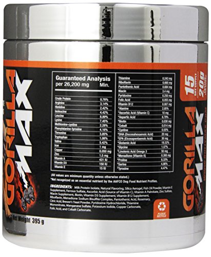 GORILLA MAX Protein Muscle Supplement For Dogs Size:15 ...