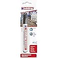 edding 3300 permanent marker - black - 1 pen - chisel nib 1-5 mm - quick-drying permanent markers - waterproof, smudge-proof - for cardboard, plastic, wood, metal, fabric - marker pens