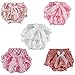 WINOMO Baby Girl Bloomers Diaper Cover Pink Floral Bowknot Ruffle Pants Size S