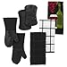 All Clad Silicone Oven Mitt: Heat Resistant up to 500 Degrees - 100% Cotton & Silicone, 14