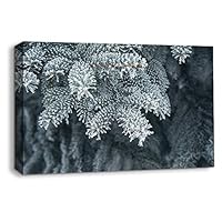 Canvas Wall Art Snowy Day Canvas Prints Home Artwork Decoration for Living Room,Bedroom - 12x18 inches