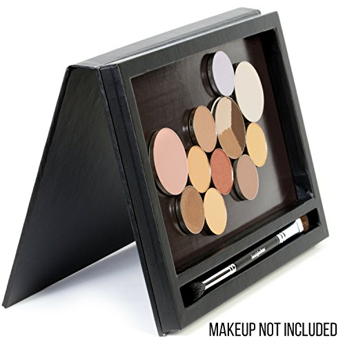 Empty Eyeshadow Makeup Palette Large Black Organizer Pallete