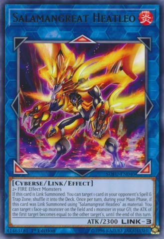 Yu-Gi-Oh! - Salamangreat Heatleo - SOFU-EN040 - Soul Fusion - 1st Edition - Rare