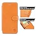 iPhone 6S Plus Case - SHIELDON Genuine Leather iPhone 6 Plus Wallet Case Slim Flip Case with Card Slot [Stand] [Wallet] Book Style Case for Apple iPhone 6/6S Plus Devices (Brown)