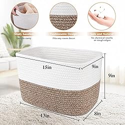 WISELIFE Storage Basket 3 Pack, Laundry