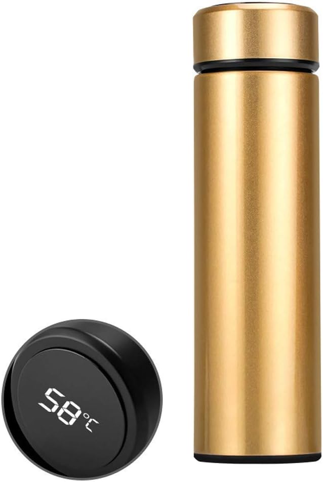 Doreleven Smart Insulated Water Bottle 500ml Vacuum LED Temperature Display Water Bottle Stainless Steel Double Wall