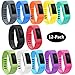 TECKMICO Garmin Vivofit Bands,12PCS Colorful Replacement bands for Garmin Vivofit,NO Tracker,Not for Garmin Vivofit 2/3/JR/HR