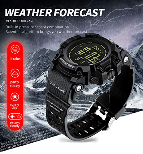 image for findtime Mens Digital Sports Watch Altimeter Barometer Compass Thermom