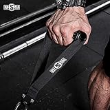 INNSTAR Upgraded Exercise Handles Resistance Band Handles Only Fitness Handles with Solid ABS Cores, Durable Heavy Double D-rings,Super Strong Nylon Webbing(Set of 2)