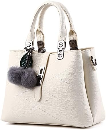 HeyKiss Lady Classical Sweet Elegant Fashion Luxury Handbag(White)