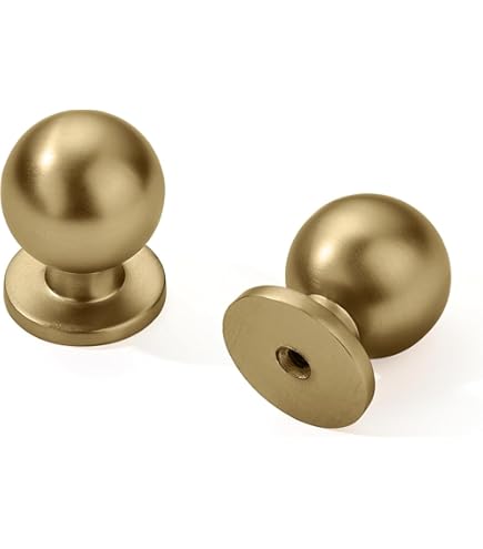 Amerdeco 10 Pack Champagne Bronze Cabinet Knobs 2 Inch(50MM) Kitchen