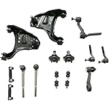 Titaniarm 14Pcs Front Steering & Suspension Kit Control Arms Ball Joints Tie Rods fit S10/S15 Blazer Jimmy Sonoma Syclone Typ
