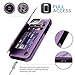 SUPWALL Compatible with iPhone 7 & 8 (4.7 inch) Card Holder Case, Purple Butterfly Folio Leather Case