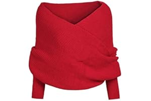 AROYEL Women Knit Sweater Tops Scarf Winter Scarf Winter Shawl Wrap Scarf with Sleeve Wrap Scarf Shawl Scarves