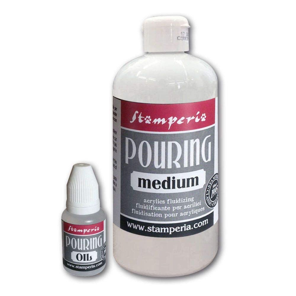 Stamperia Medium transparent to water to fluidify acrylic paints for special effects. 500 ml jar KE45