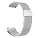 Fintie Galaxy Watch 46mm / Gear S3 Frontier Classic Band [Large], 22mm Milanese Loop Stainless Steel Replacement Smartwatch Bracelet Wrist Strap with [Unique Magnet Lock] for Women Men, Silver